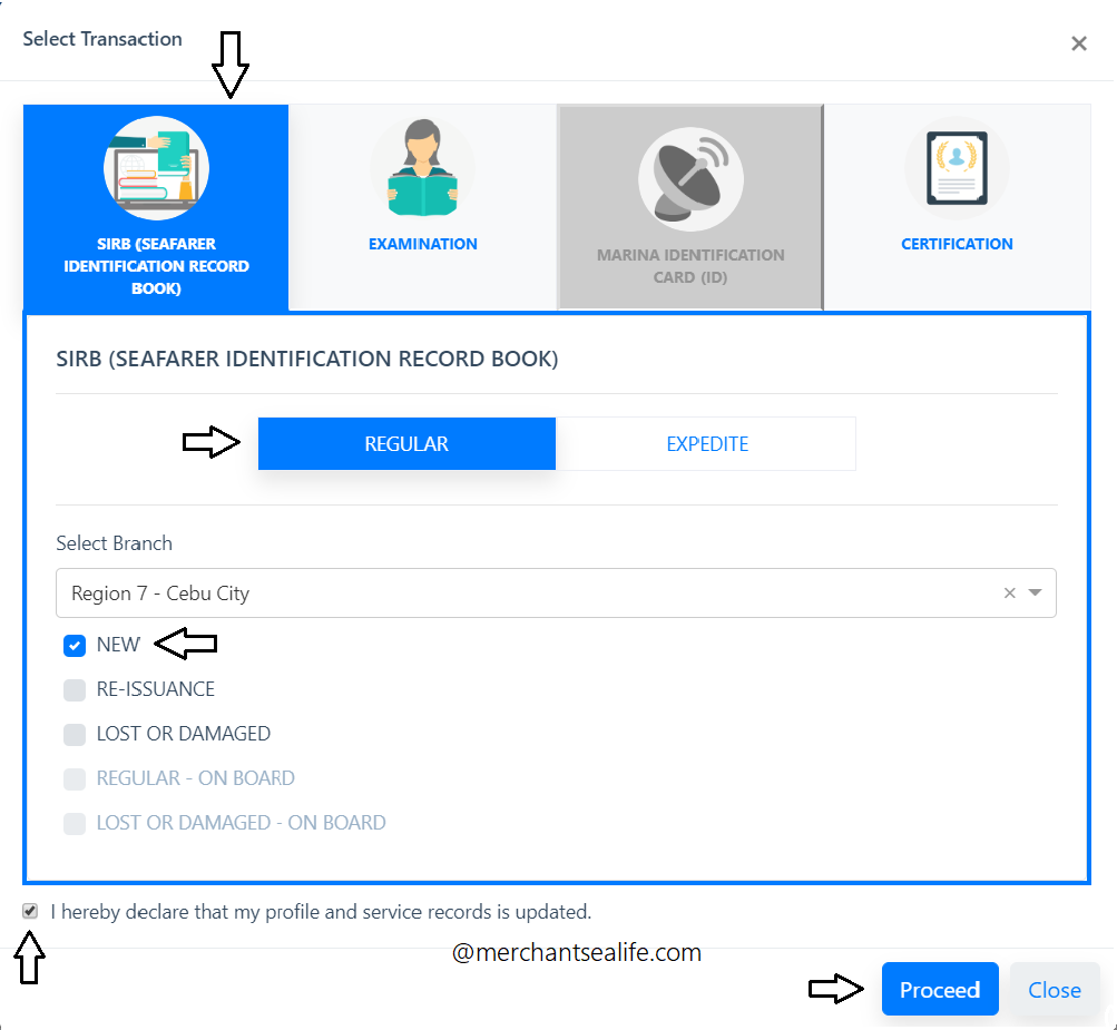 How To Use MARINA S New Seamans Book Online Appointment System   SIRB New 