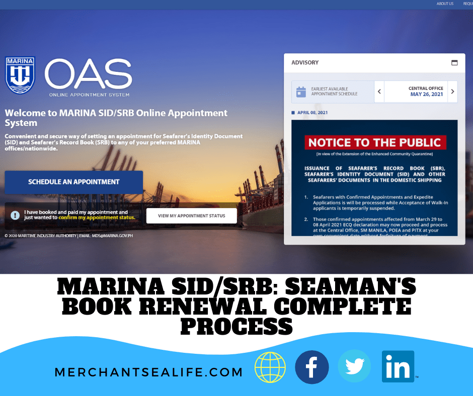 MARINA SID SRB Seaman S Book Renewal Complete Process Merchant Sea Life   Seamans Book Renewal New 